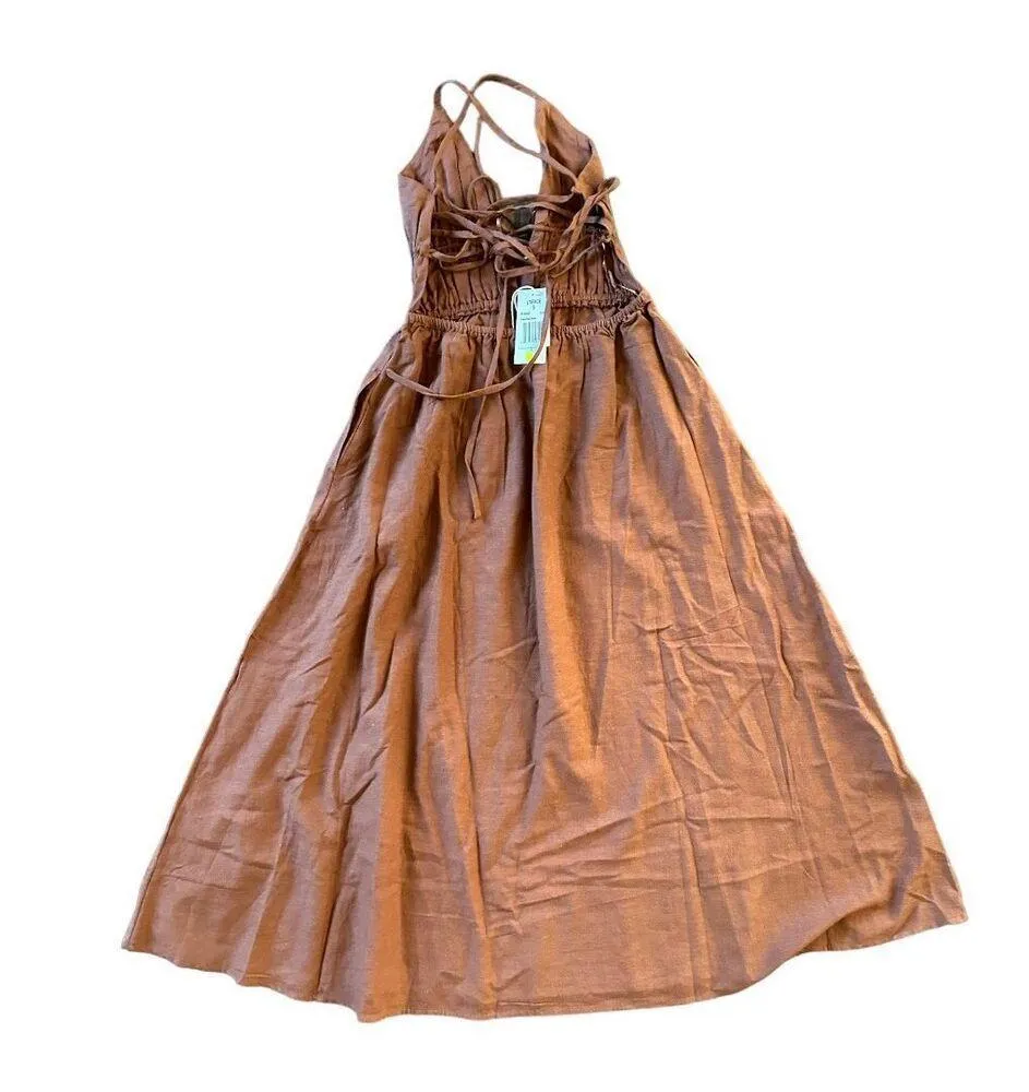 L*space Playa Vista Dress in Brown Size S - Image 4