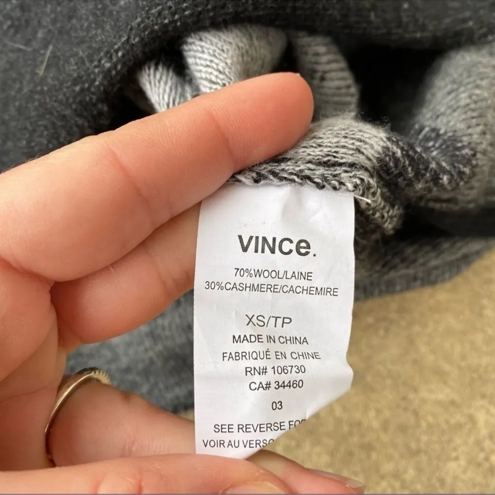 Vince Striped Wool Cashmere Sweater - Image 5