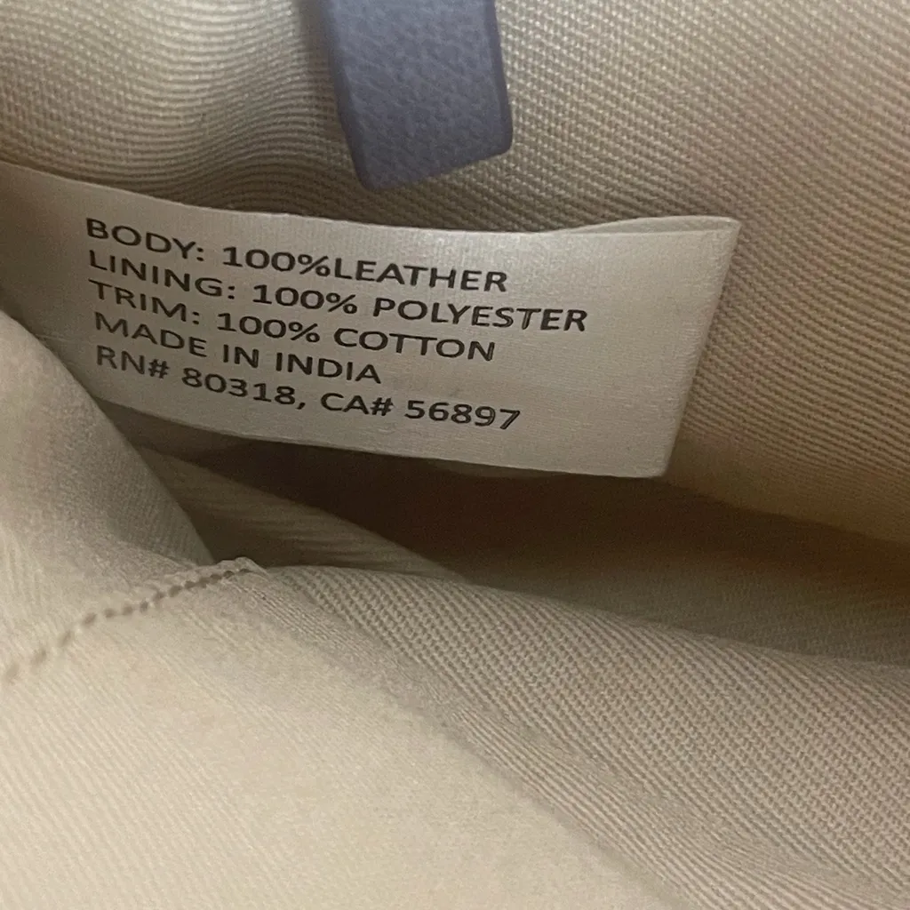 Lucky Brand Gray Leather Crossbody Bag Adjustable Strap Small Shoulder Purse - Image 7