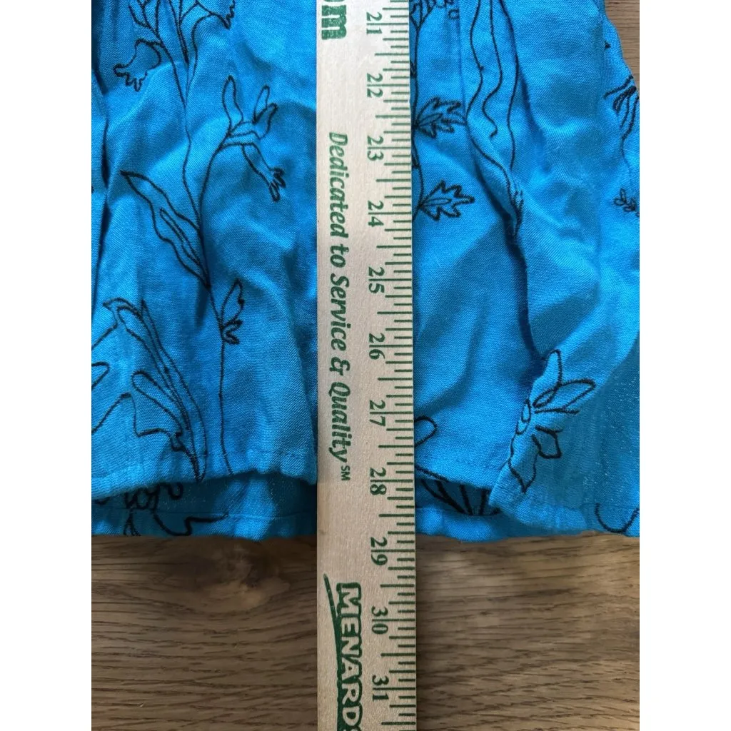 Alfred Dunner Button Down Women Shirt Size‎ 18 Floral Embroidered Rayon Blend - Image 4