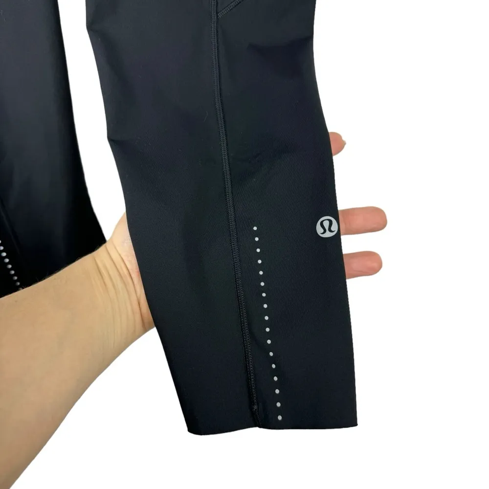 Lululemon X Peloton Fast & Free Crop Leggings II Nulux 19" W6AS5S Black Size 6 - Image 2