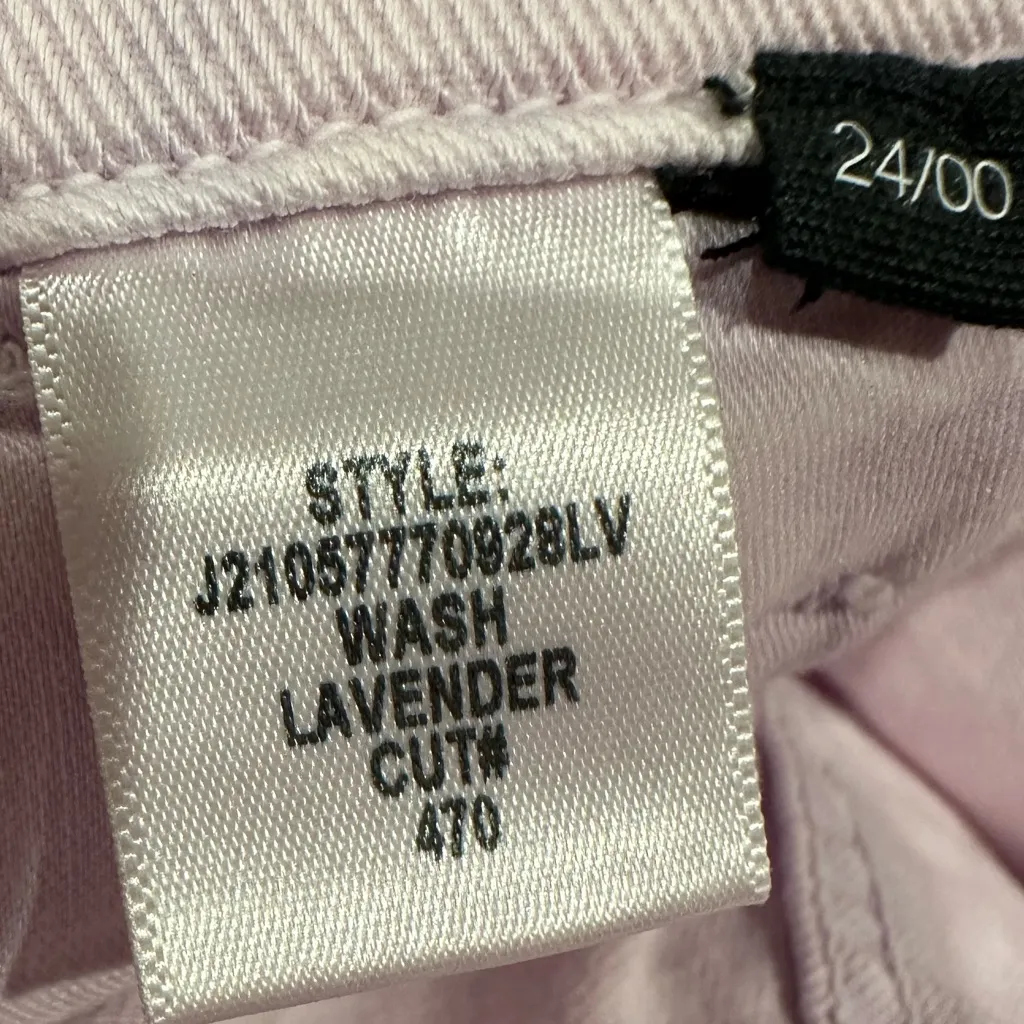 Veronica Beard Jeans Jaylen High Rise Pleated Denim Shorts Lavender Pink 24 - Image 11