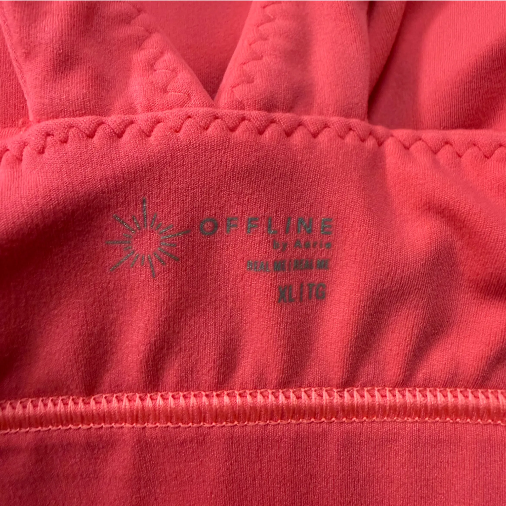 OFFLINE By Aerie Real Me Open Back Sports Bra in Tropadelic Pink Women’s Size XL - Image 9