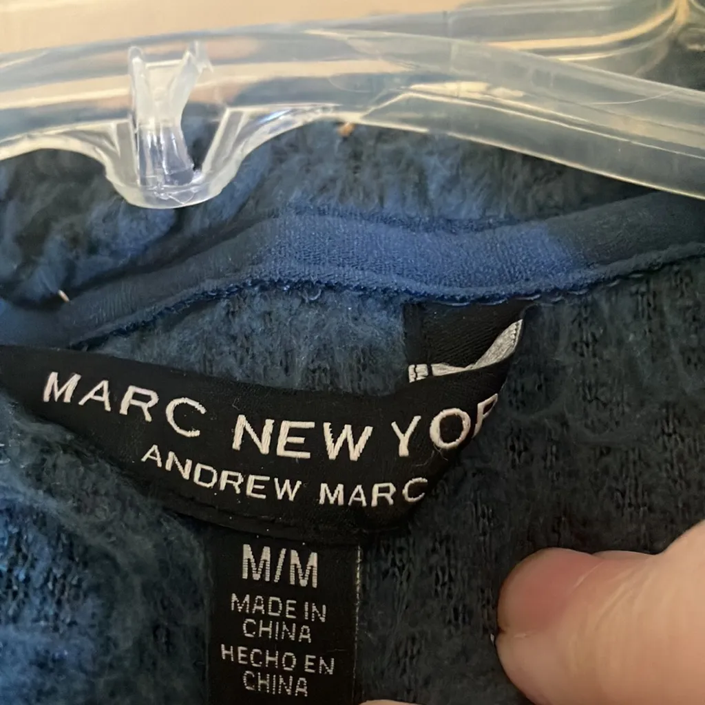 FINAL MARKDOWN Marc New York fleece like hooded jacket medium - Image 3