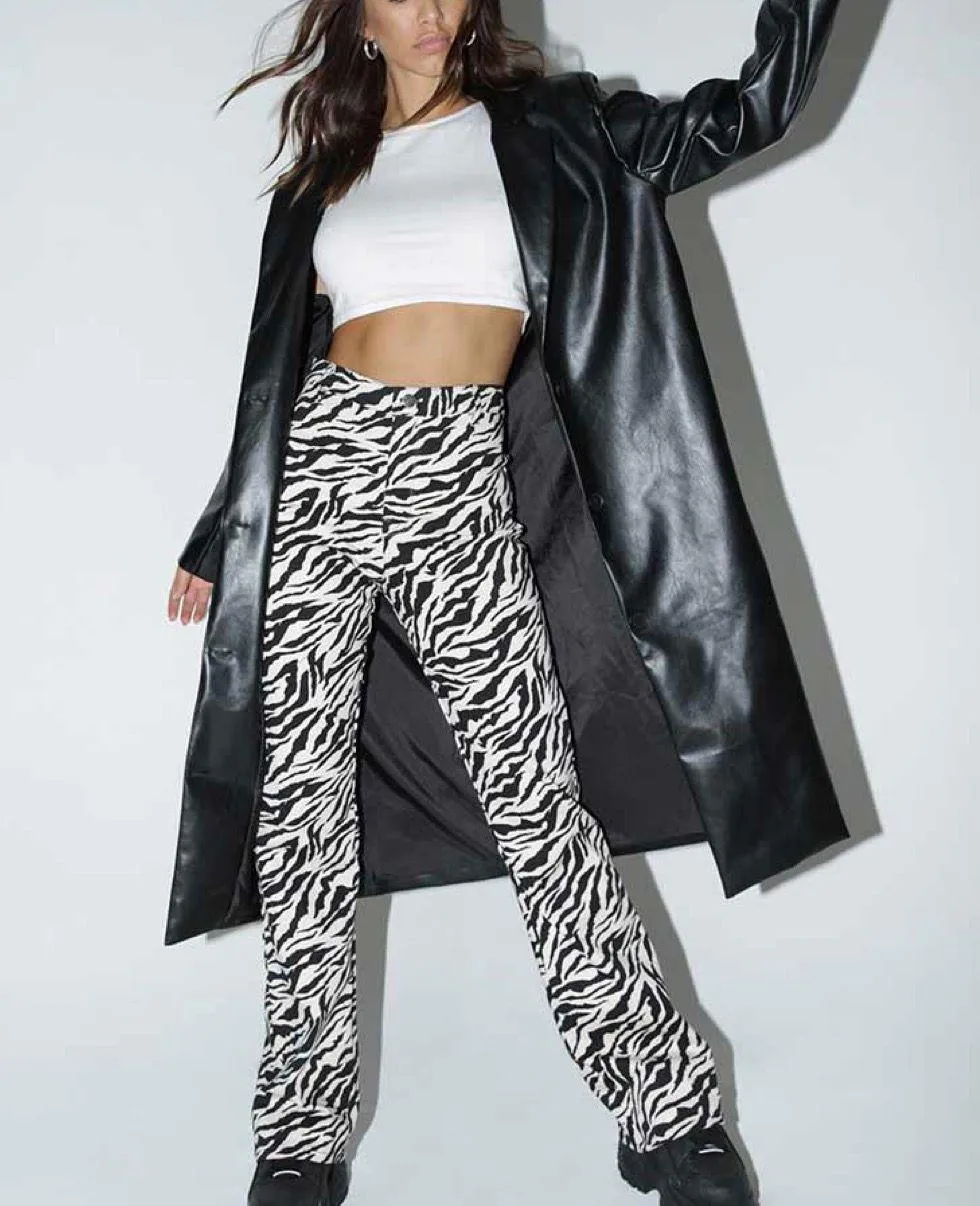 Zoven Trouser in Zebra Print Size S - Image 2