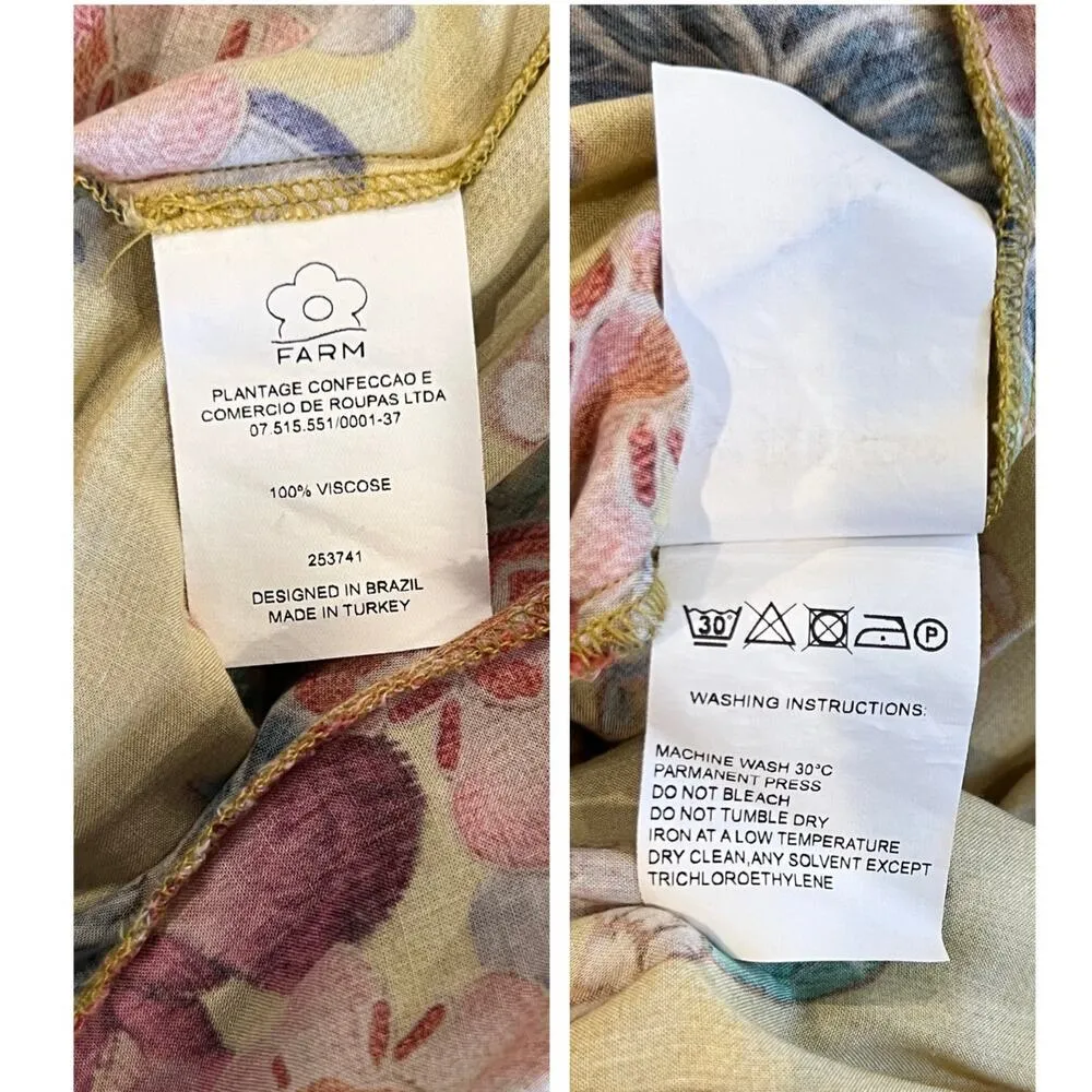 Farm Rio Sunlit Floral Maxi Wrap Dress Size XS - Image 10