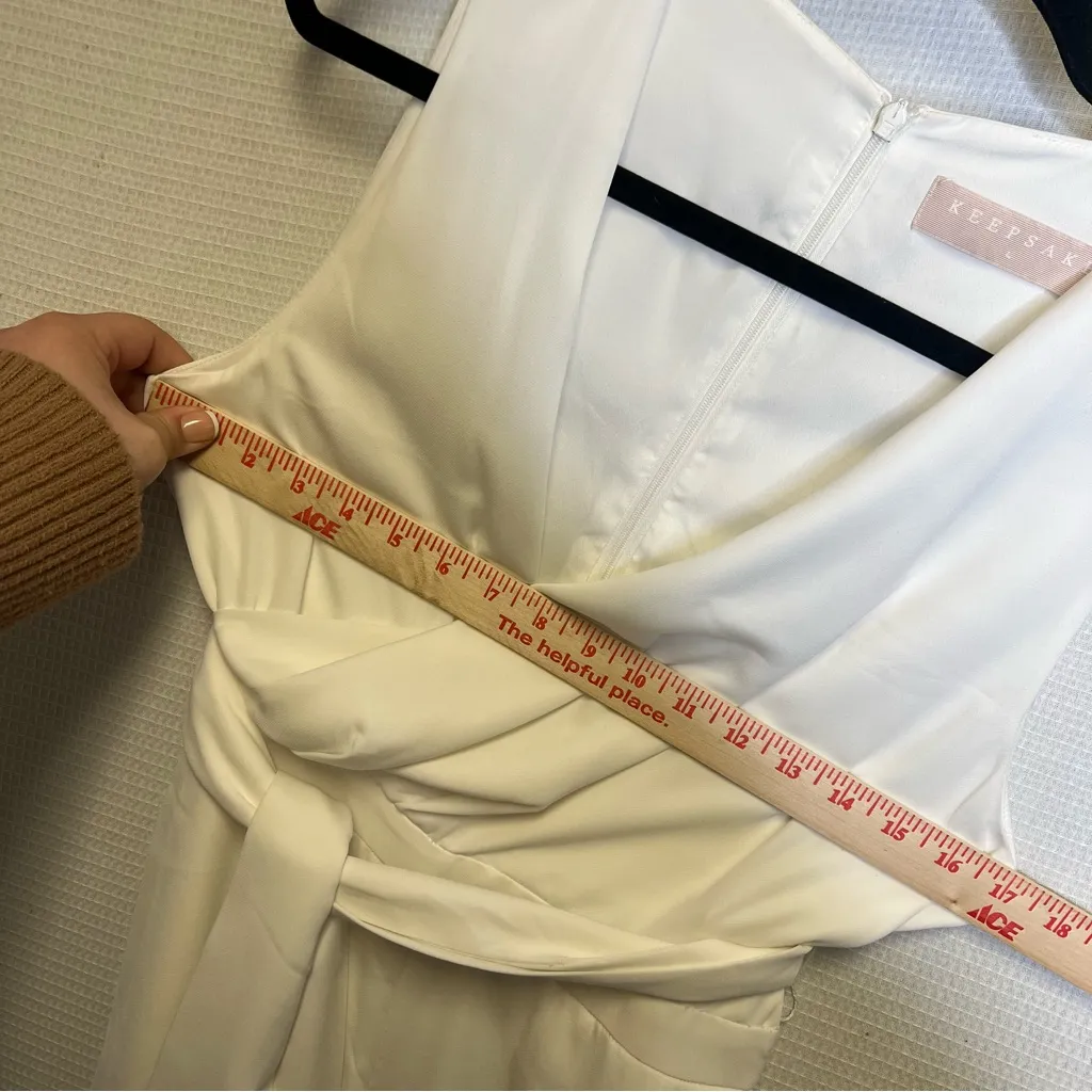 Keepsake the‎ label | Large Woman’s Elegant White Jumpsuit - Image 9