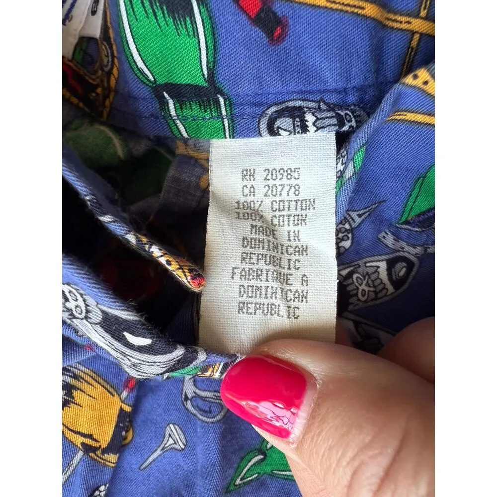 Vintage Jean Bell Golf Pront Bermuda Shorts Size Small Blue - Image 4