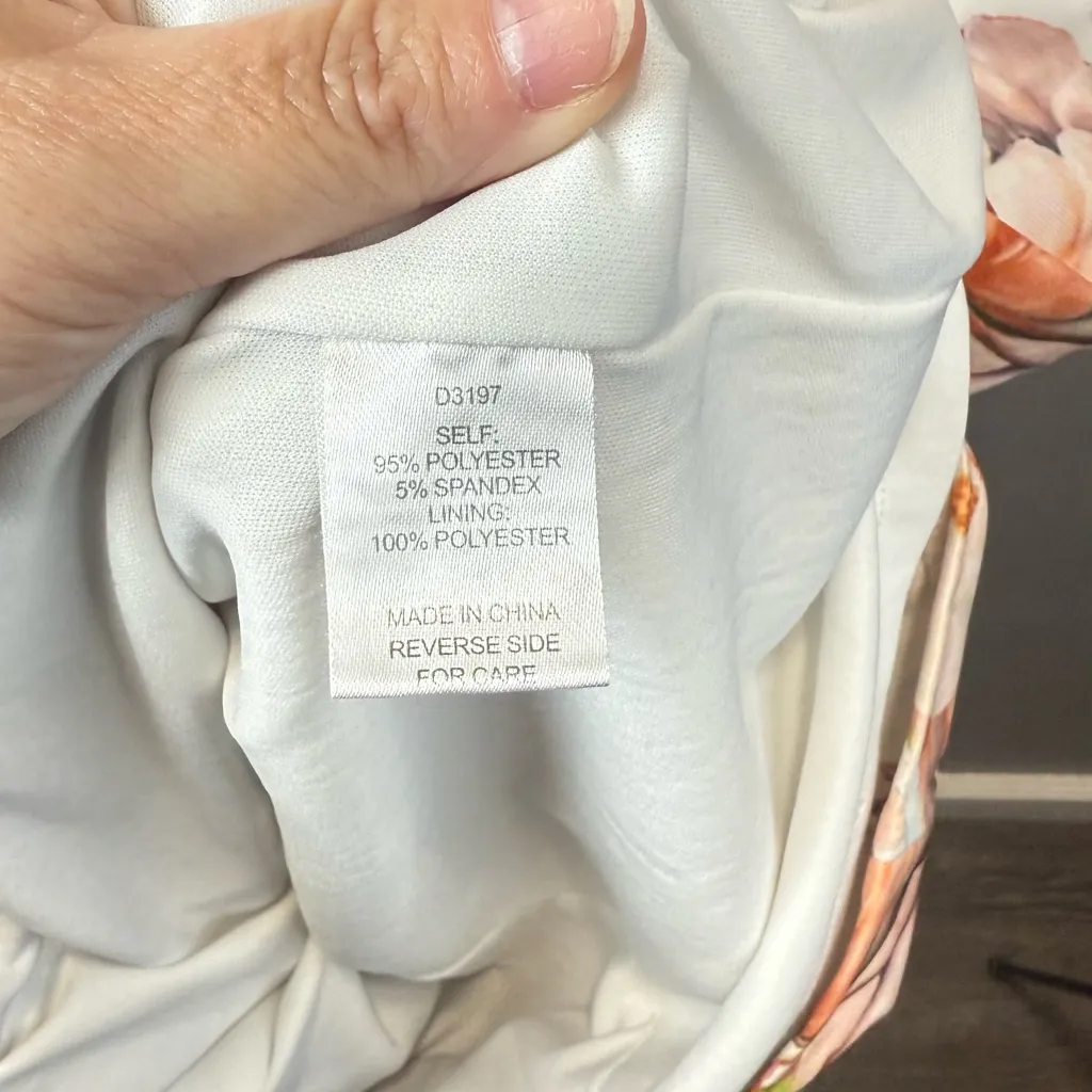 Alexia‎ Admor Women's Pink Peony Ruched Floral Dress Size Small - Image 4