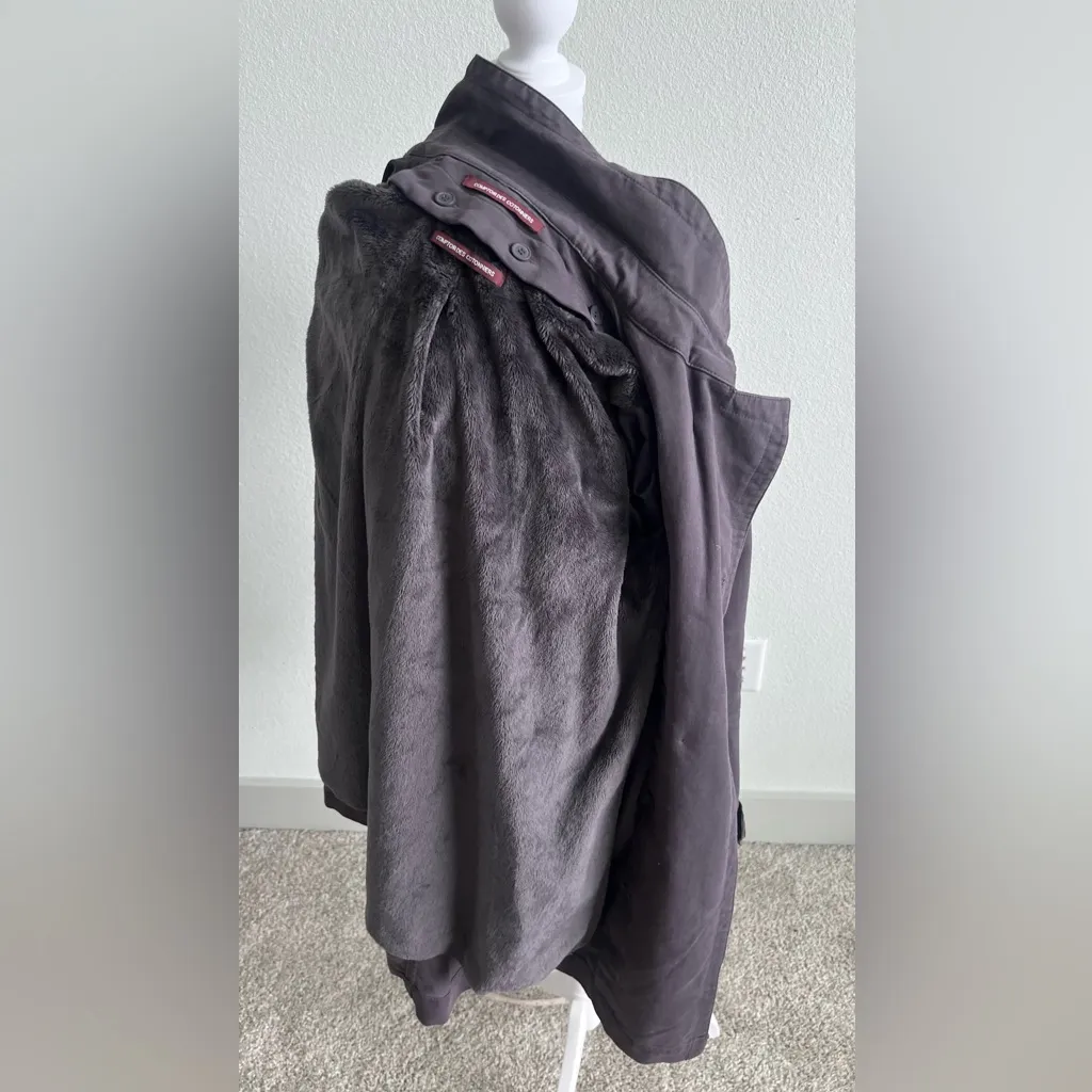 Comptoir Des Cotonniers women’s Purple Trench Coat with warm layer small $650 Size XS - Image 16