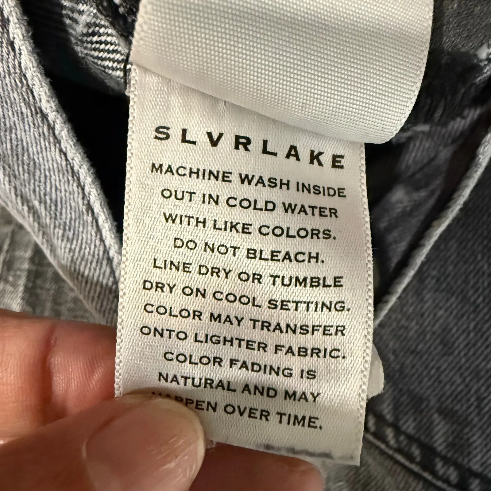 Slvrlake Wash Moonlight Blue London Crop Straight Leg Jeans Sz 26 - Image 9