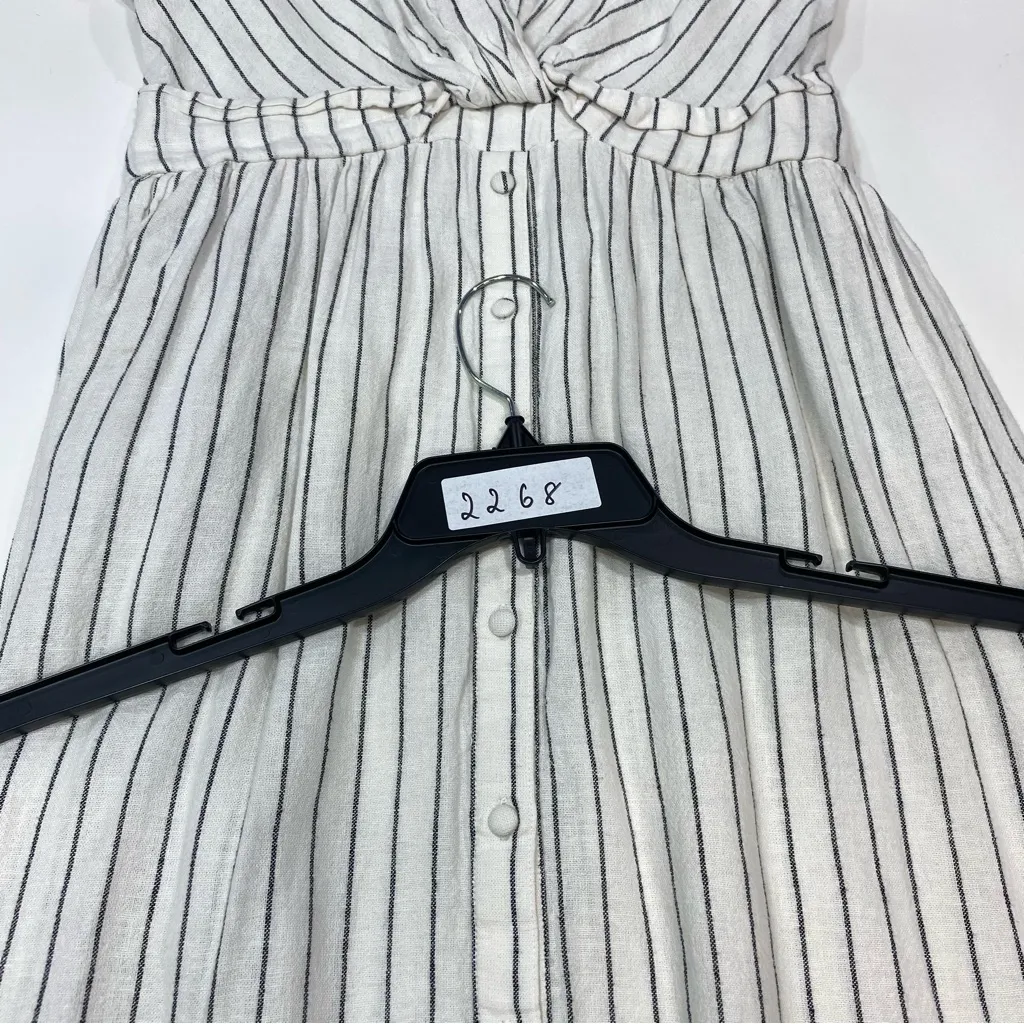 Derek Lam 10 Crosby Knot Waist Shirt Dress Size 46 White - Image 10