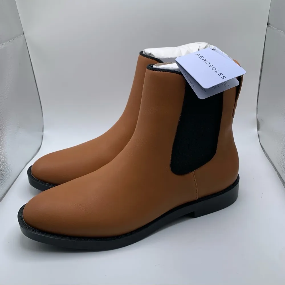 NWB Aerosoles Women's Tropea Chelsea Boot size 8 brown ankle bootie - Image 6