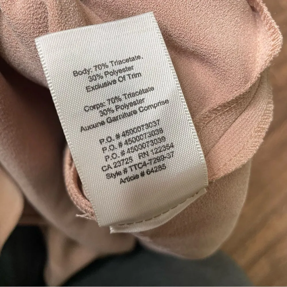 Wilfred Asymmetrical handkerchief midi skirt in sand‎ size 6 A-line full - Image 5