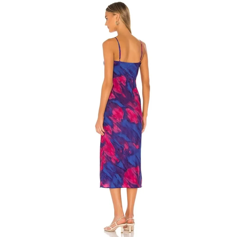 Majorelle Boston Tie Dye Cowl Neck Midi Slip Dress Size Small - Image 2