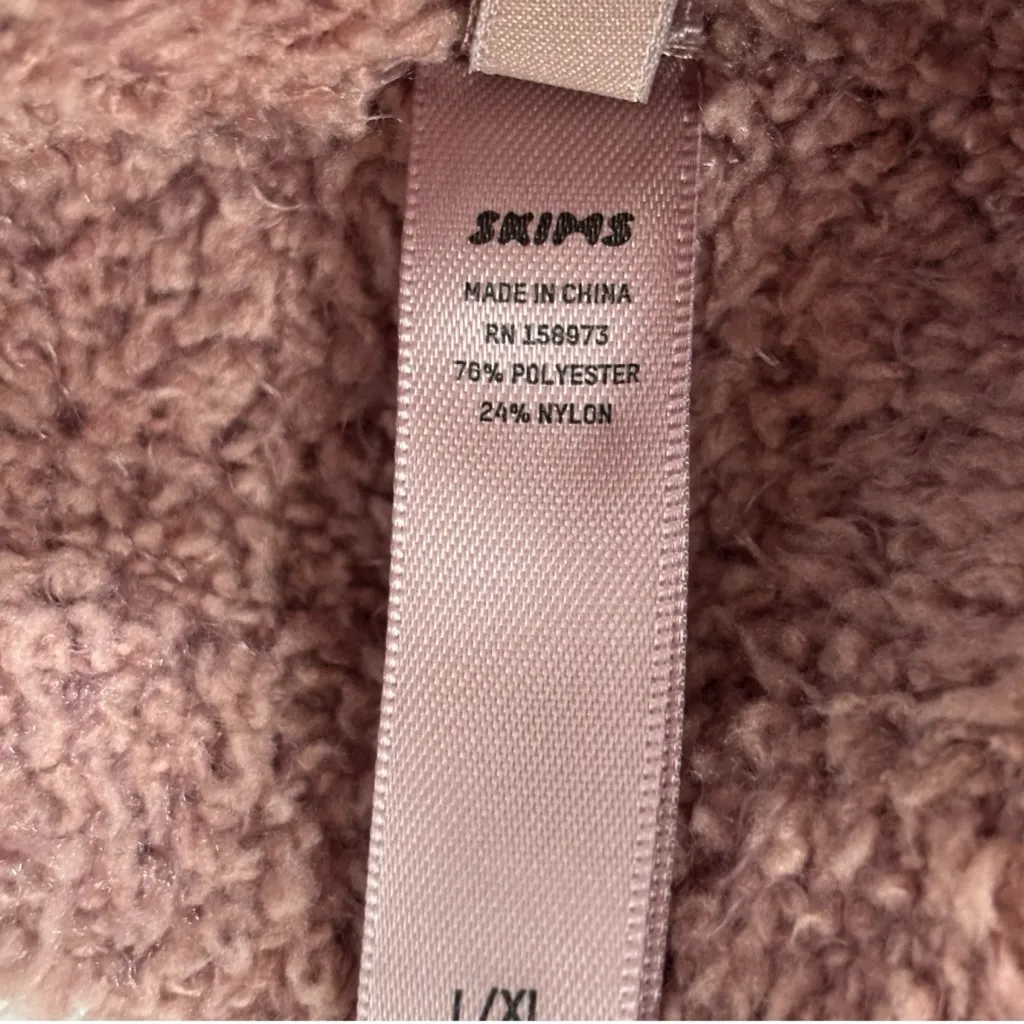 Skims Sherpa Teddy Cozy Knit Halter Tan Women’s Size L/XL NWT - Image 6