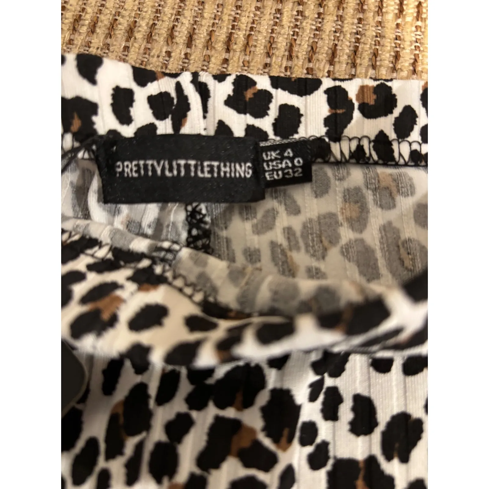 PrettyLittleThing Leopard‎ Print Bike Shorts Casual Athleisure USA 0 - Image 2