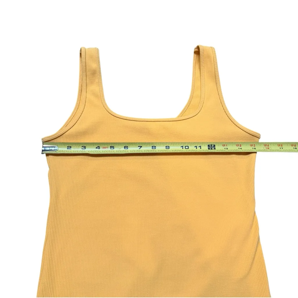 Abercrombie & Fitch L 90’s Seamless Ribbed Bodysuit Sunflower Yellow Square Neck - Image 11