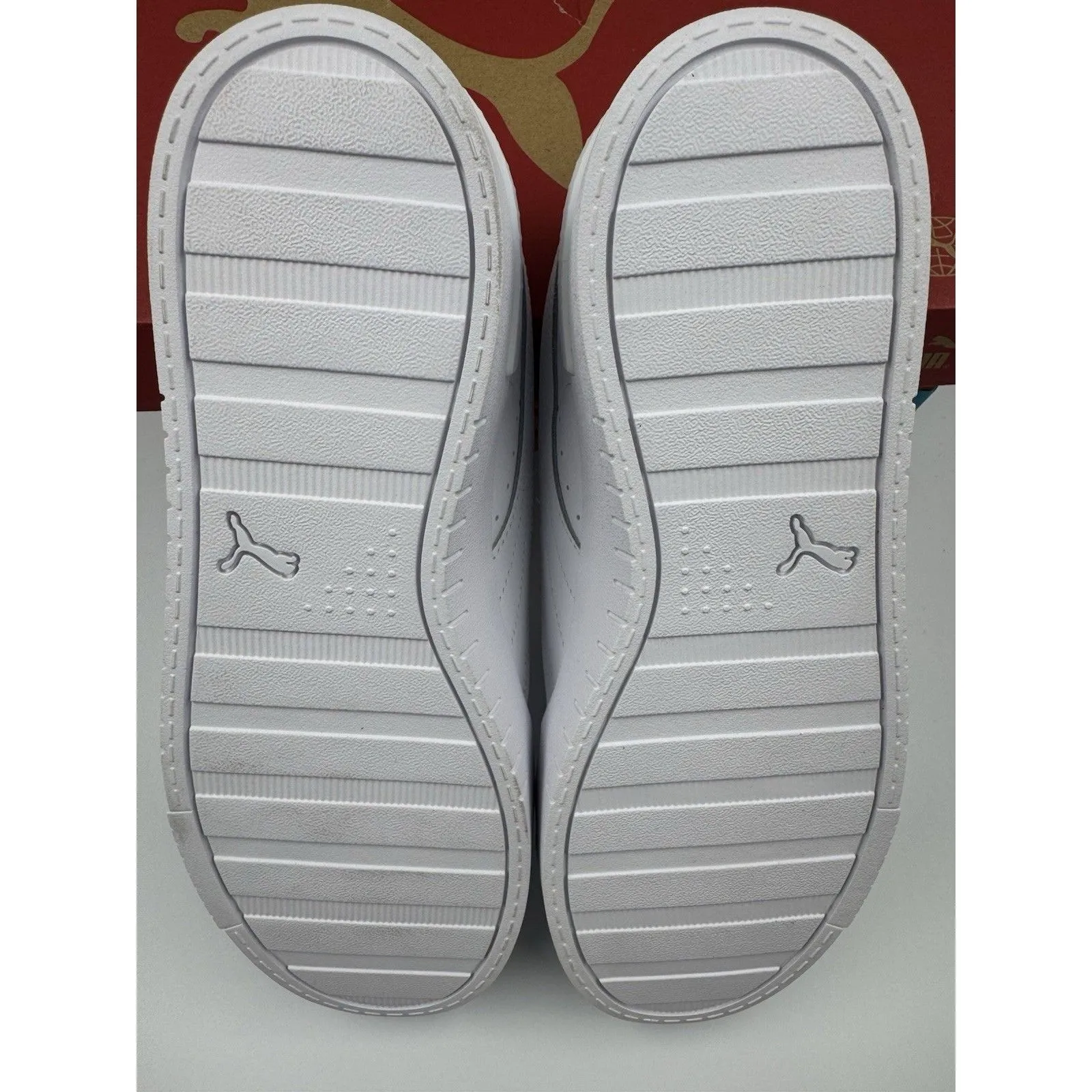 PUMA Court Sneaker, White, Women's Casual Low Top Leather Shoes Size 10 - Image 15