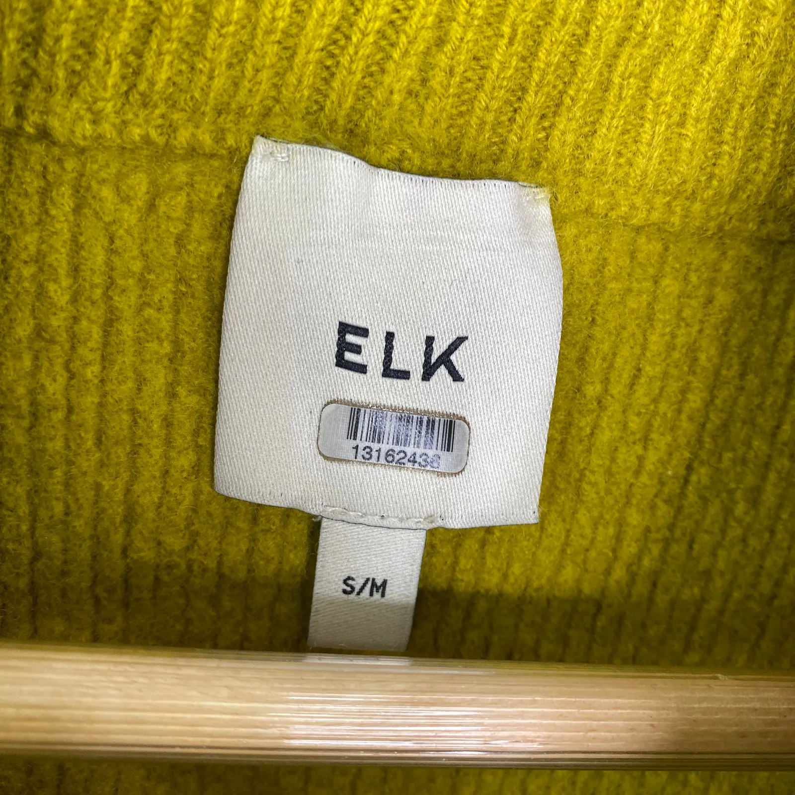 ELK Green Honning Merino Wool Blend Poncho Sweater Womens Size Small/Medium S/M - Image 5