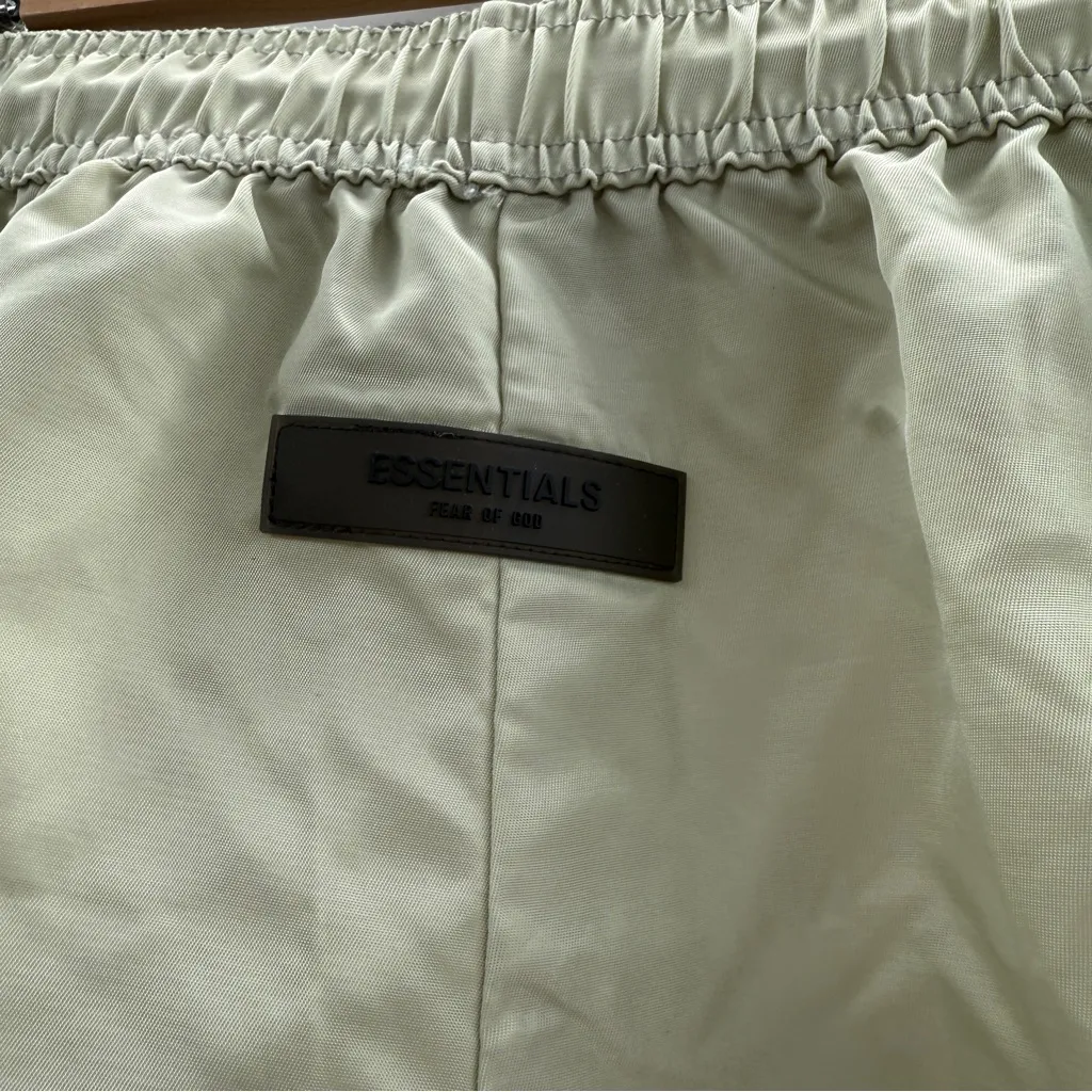 Fear of God Essentials Shorts Unisex Size Small Beige Nylon Athletic - Image 2