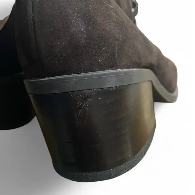 Aerosoles Brown Leather Booties Women’s size 8 Faux Lace Whimsigoth Fairy - Image 5