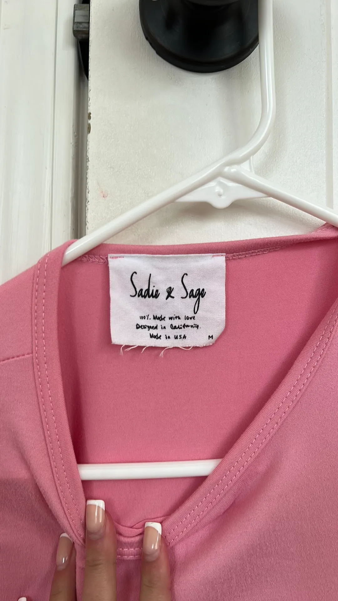 Sadie and Sage Pink Crop Top - Image 3