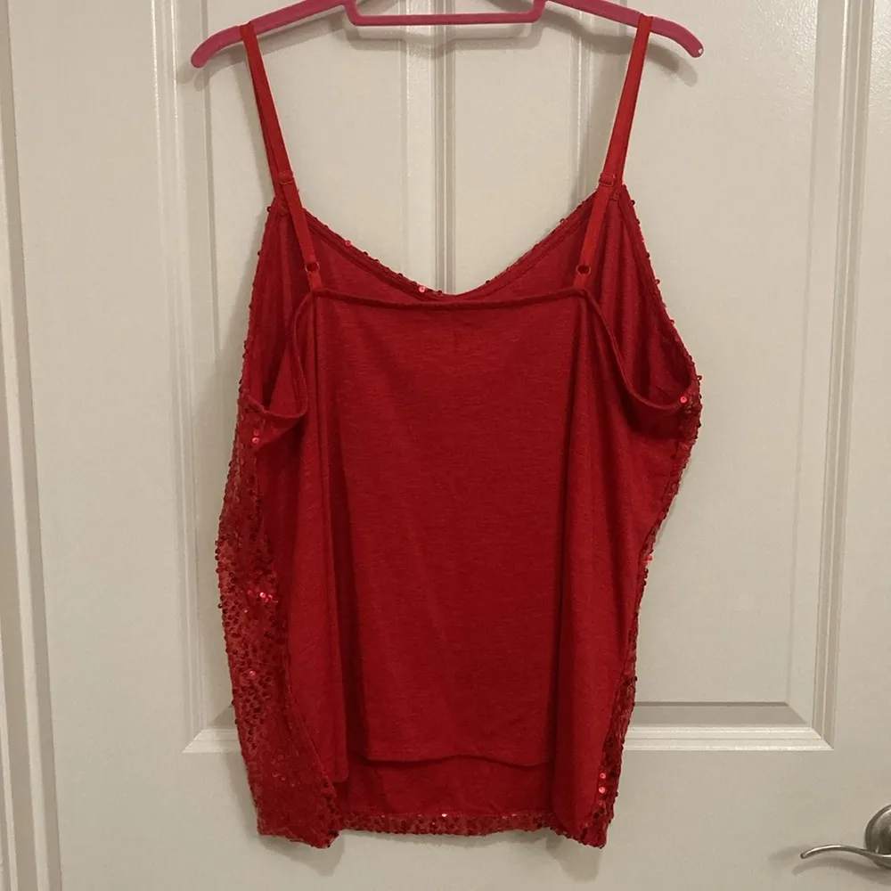 Red Sequin Cami Top - Image 4