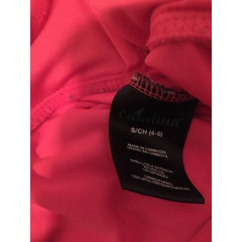 Catalina Women's Swim Top Halter 1-Piece Size Size S 4-6 Pink - Image 4