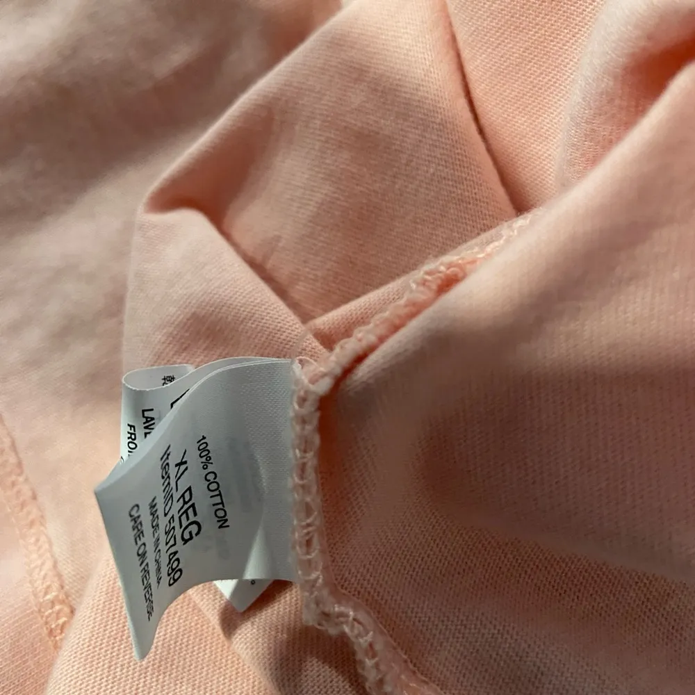 L.L. Bean Size XL Long Sleeve Crew Neck Tee Short Wicked Cozy Graphic Print Pink - Image 10