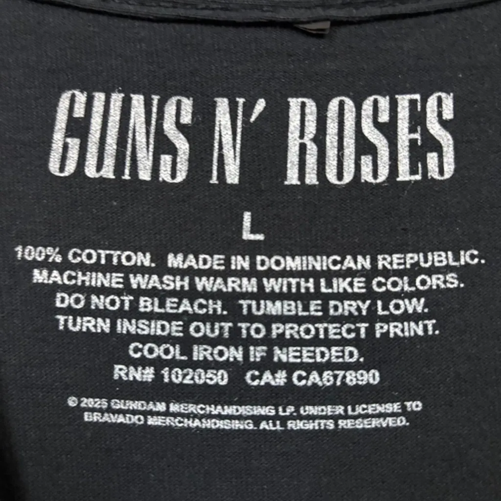 Guns N' Roses Appetite for Destruction Rock Band T-Shirt Size Large - Image 4