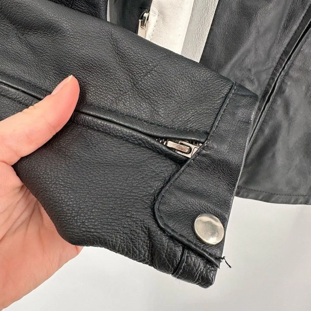 USA Bikers Dream Apparel Live to Ride Motorcycle Jacket thinsulate lined small Black - Image 12