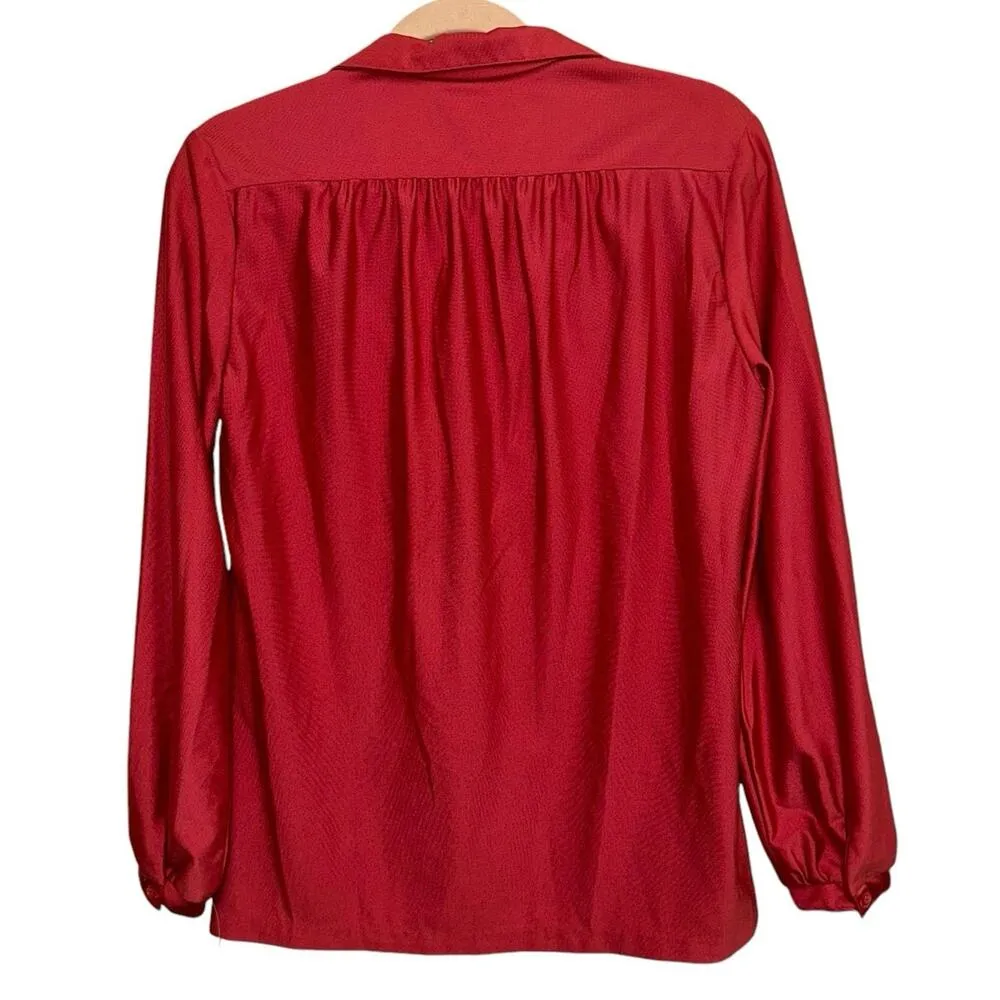 NWT Ship n’ Shore Vintage Pink Skirt & Blouse Set Size 10 - Image 4