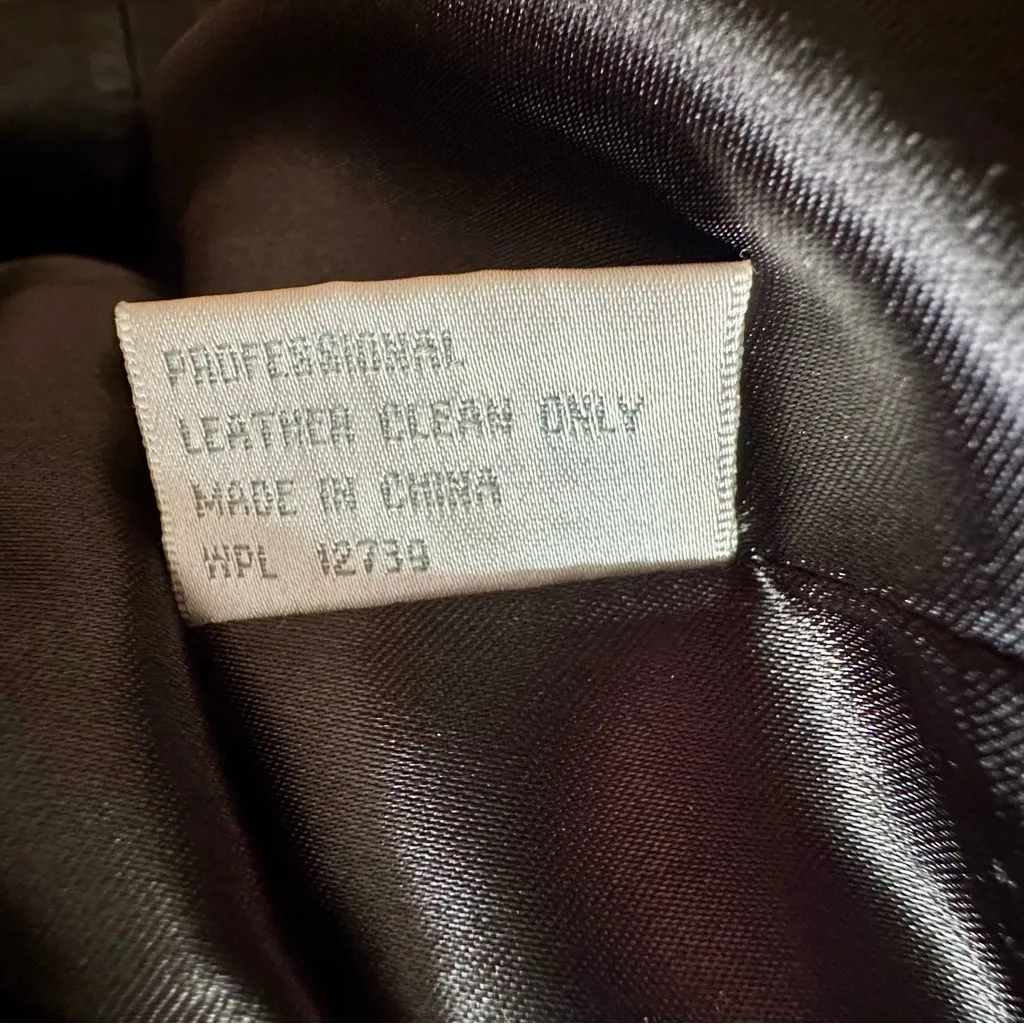 Black Leather Women's Jacket Blazer Suit Styling Vintage Edgy Three Button 90s Size M - Image 11