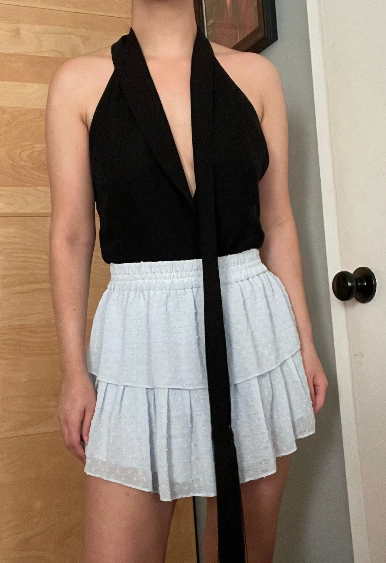 Revolve Generation Love tiered ruffle elasticized mini skirt - Image 6