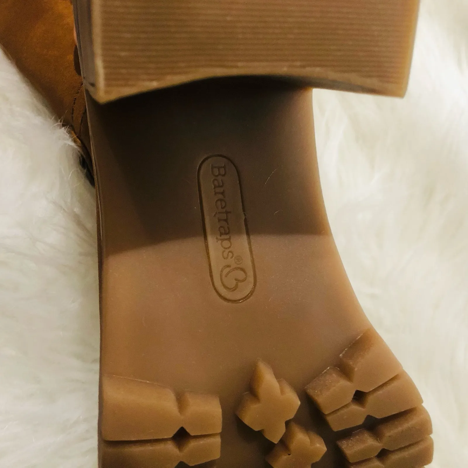 Baretraps Women's Ankle Boots Cold Weather‎ Hadlee Faux Suede Brown 6.5M NWB - Image 4