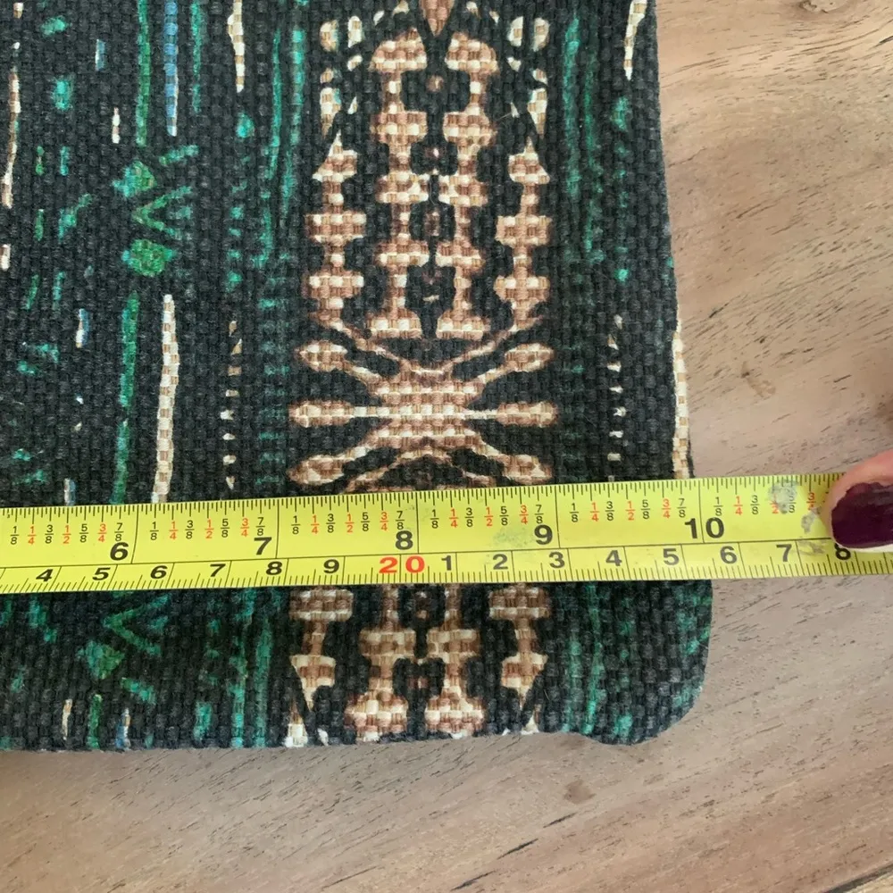 Set of 3 Rafe New York Small Wristlet Bags Tribal Ethnic Boho Linen & Cotton Brown - Image 9