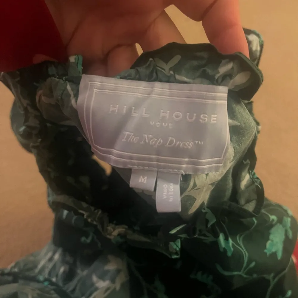 Hill House Green Floral Nap Dress Size M - Image 3