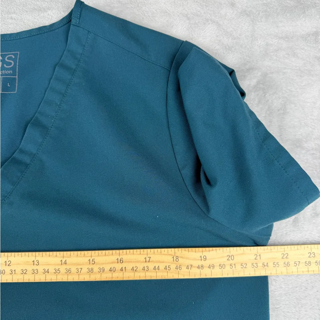 Figs Casma Three Pocket Scrub Top Hunter Green Women’s Size L Large - Image 5