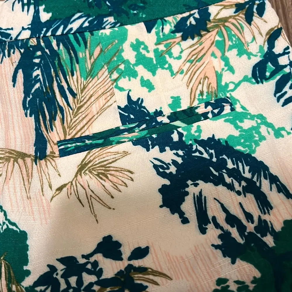 Anthropologie Elevenses Skort Tropical Pattern - Image 8