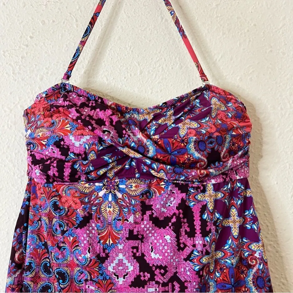 Garnet Hill Strapless One Piece Swimsuit NEW Size 12 - Image 2