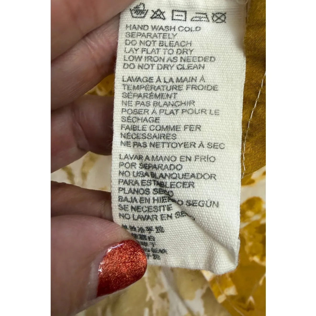 Cleobella Midi Dress Shae Ruffle Tiered 100% Cotton Yellow Print - Image 9