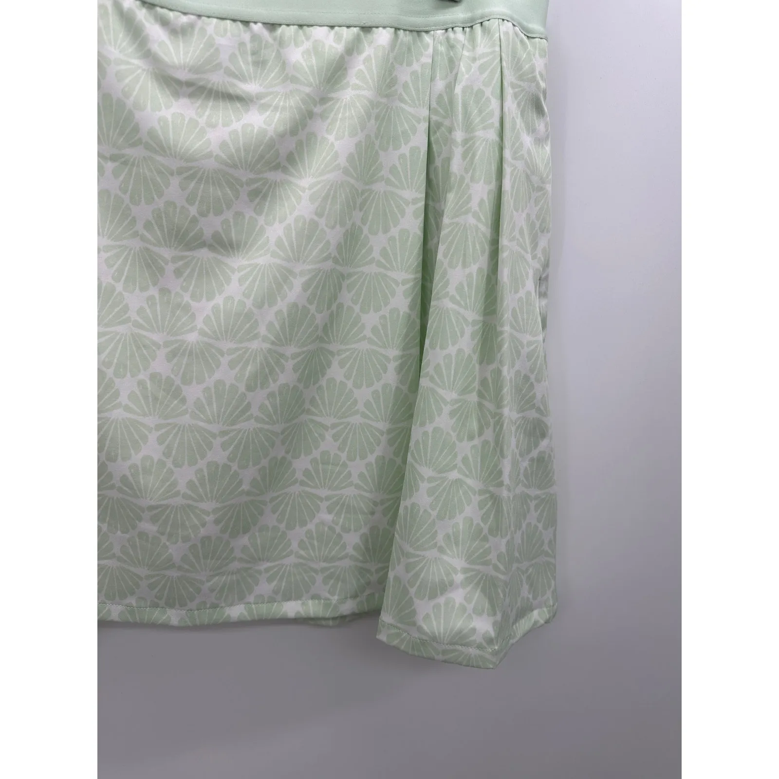 Lady Hagen Skort Women XXL NWT Mint Green Seashells 16" Side Pleat Printed Golf - Image 3