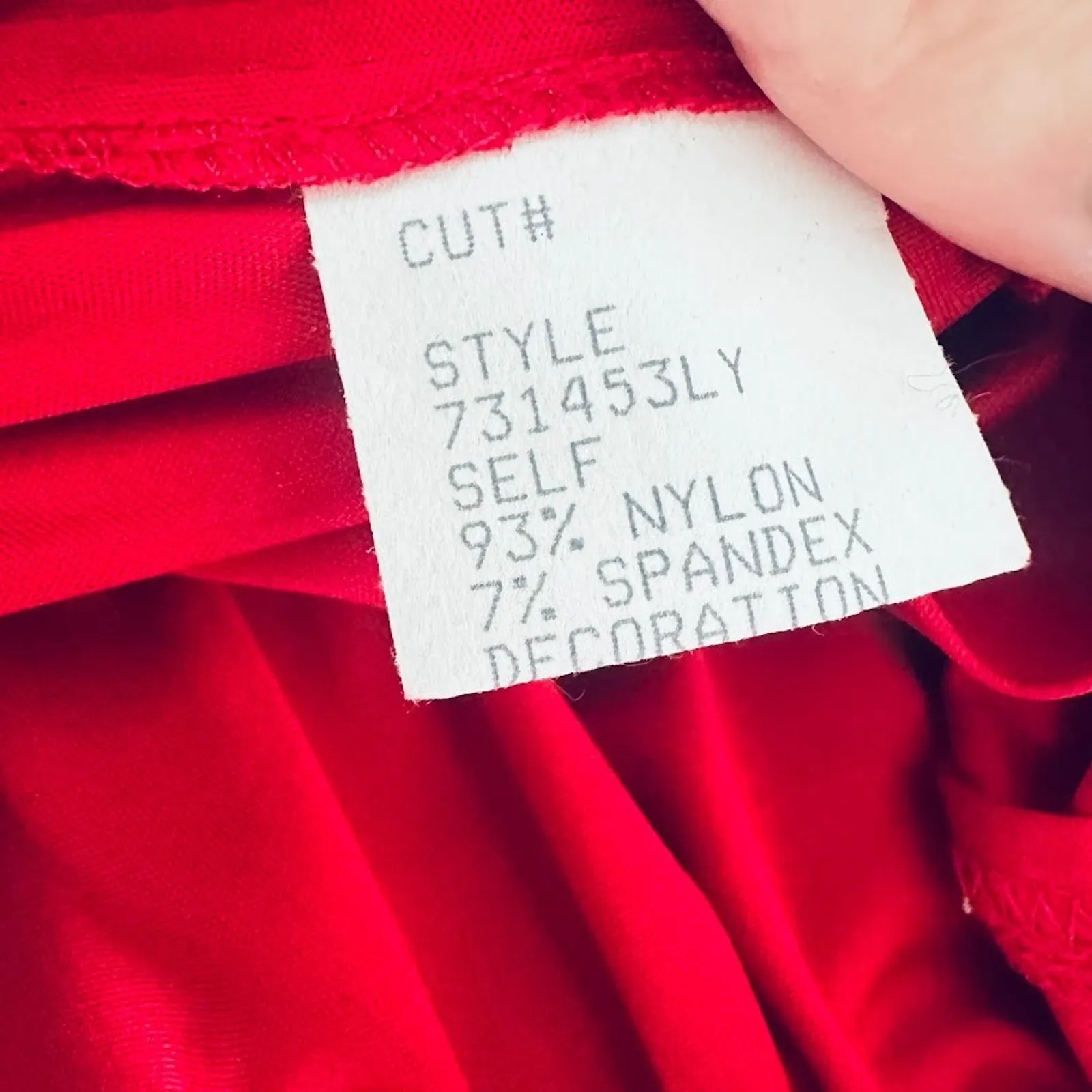 Tadashi Shoji Paillette Lace Tulle Gown Flame Red Maxi Dress Formal Size Medium - Image 13