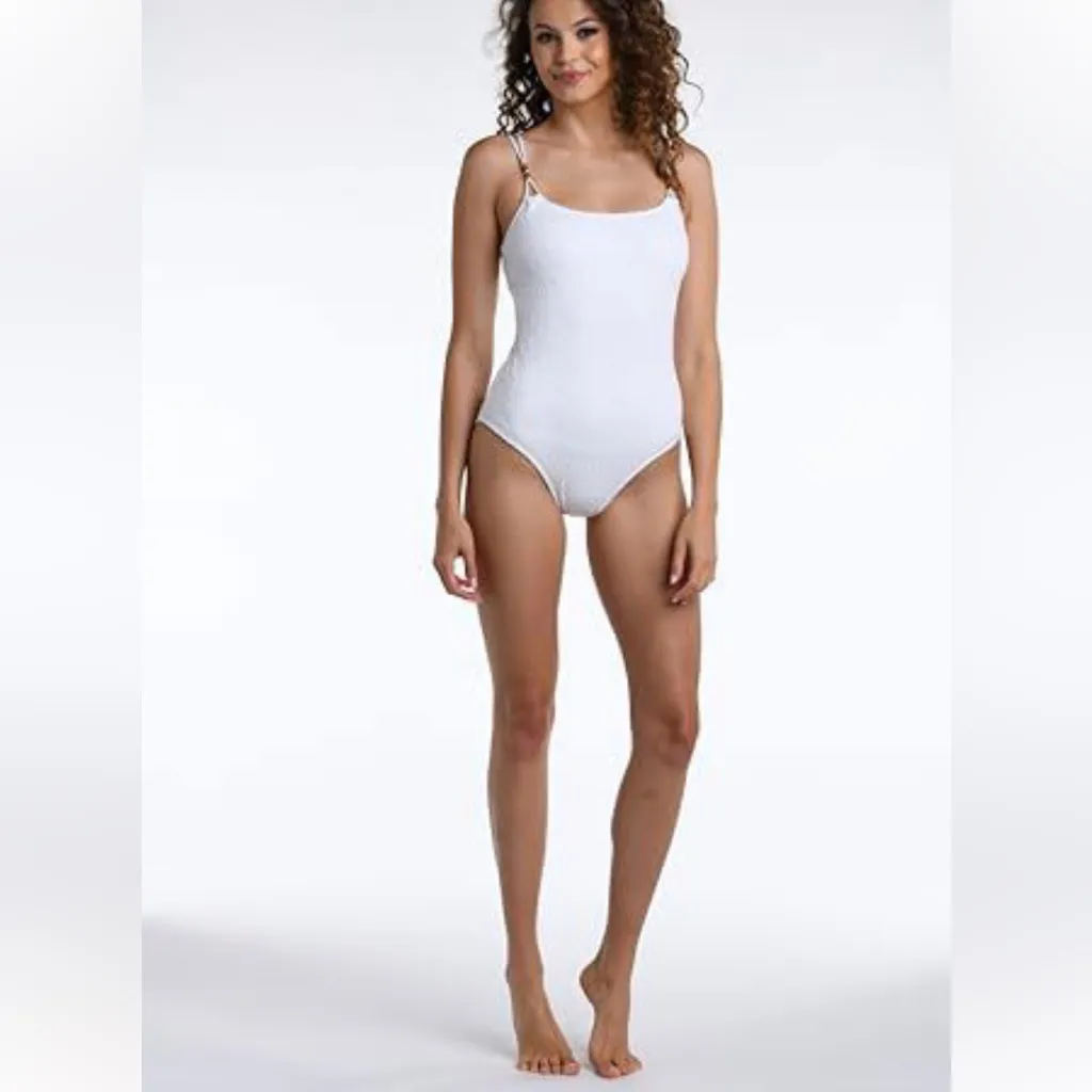 NWT La Blanca Saltwater Sands One Piece Swimsuit In White size 8 - Image 2