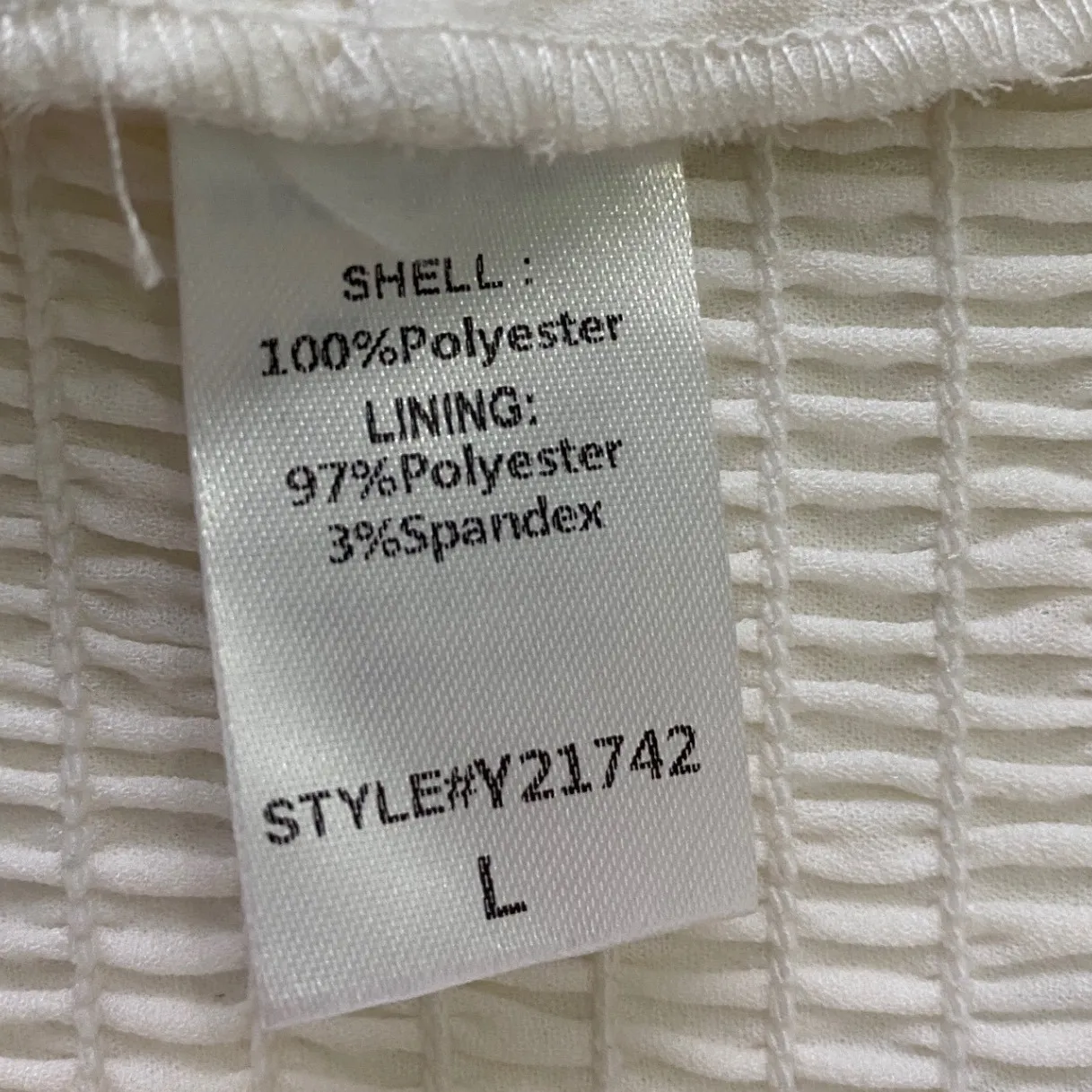 Do+Be Women's Crepe Tie Neck Halter w/‎ Button Accents Cream- L NWT - Image 10