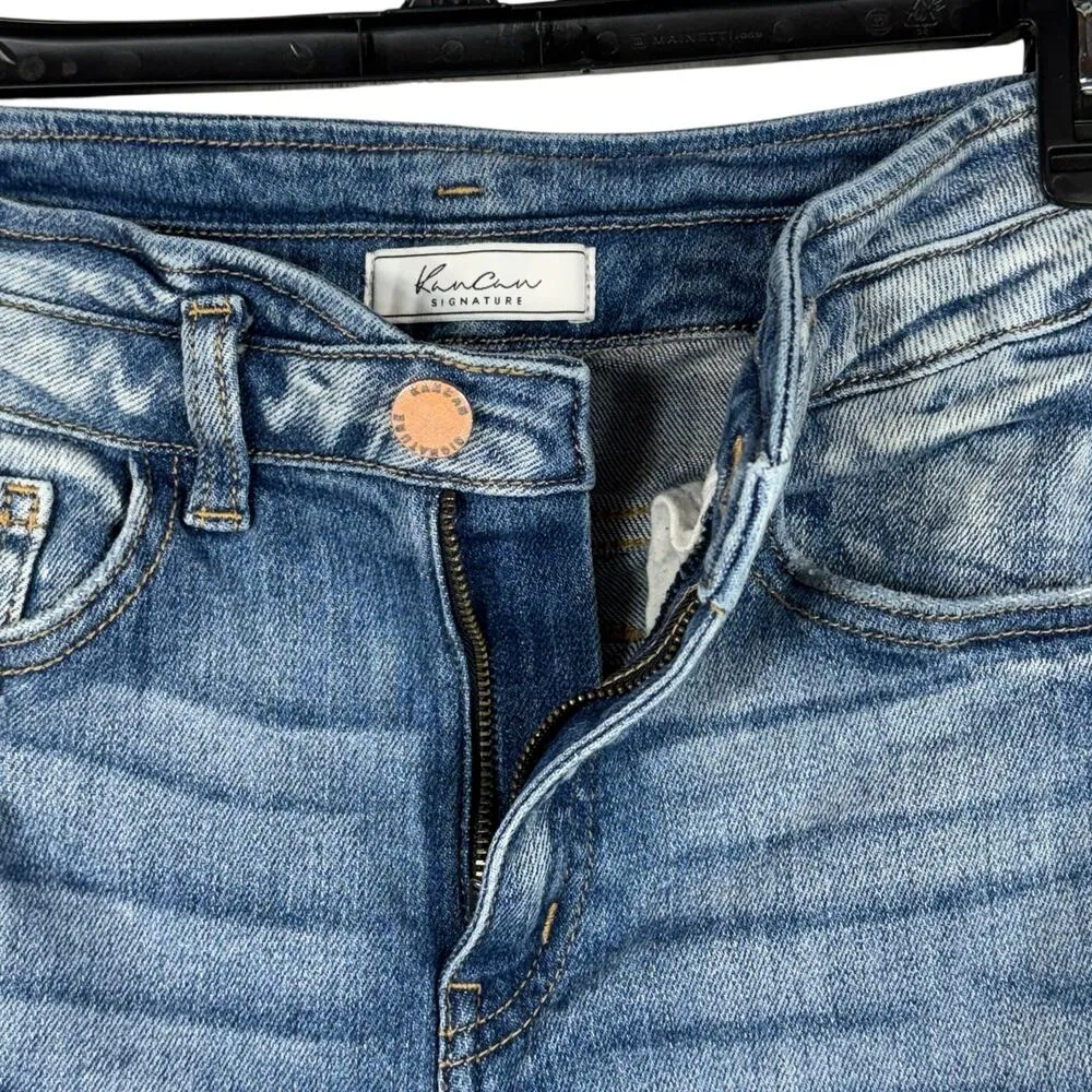 KanCan Signature SZ 26 Ultra High Rise Ankle Skinny Jeans Distressed Stretch Blue - Image 5