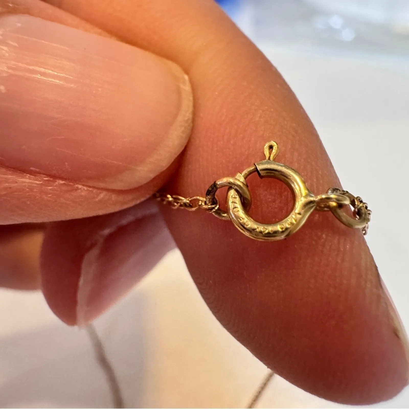 Black Hills Vintage 10K Tri Color Gold Hummingbird Pendant On 14K Gold Chain - Image 8