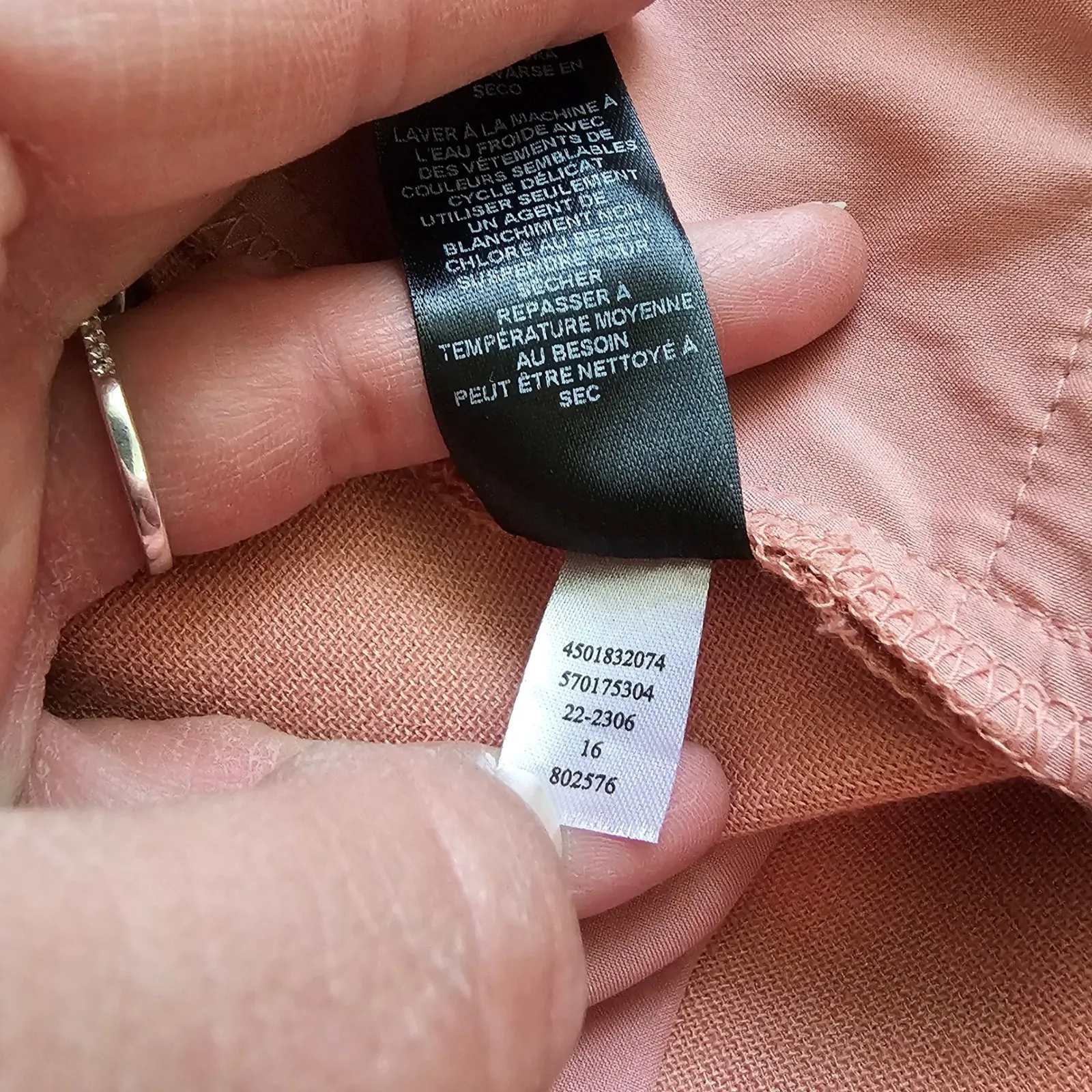 WHBM Flare Leg High Rise Pants Rosy Mauve Size 10 City Chic Minimalist Retro - Image 13