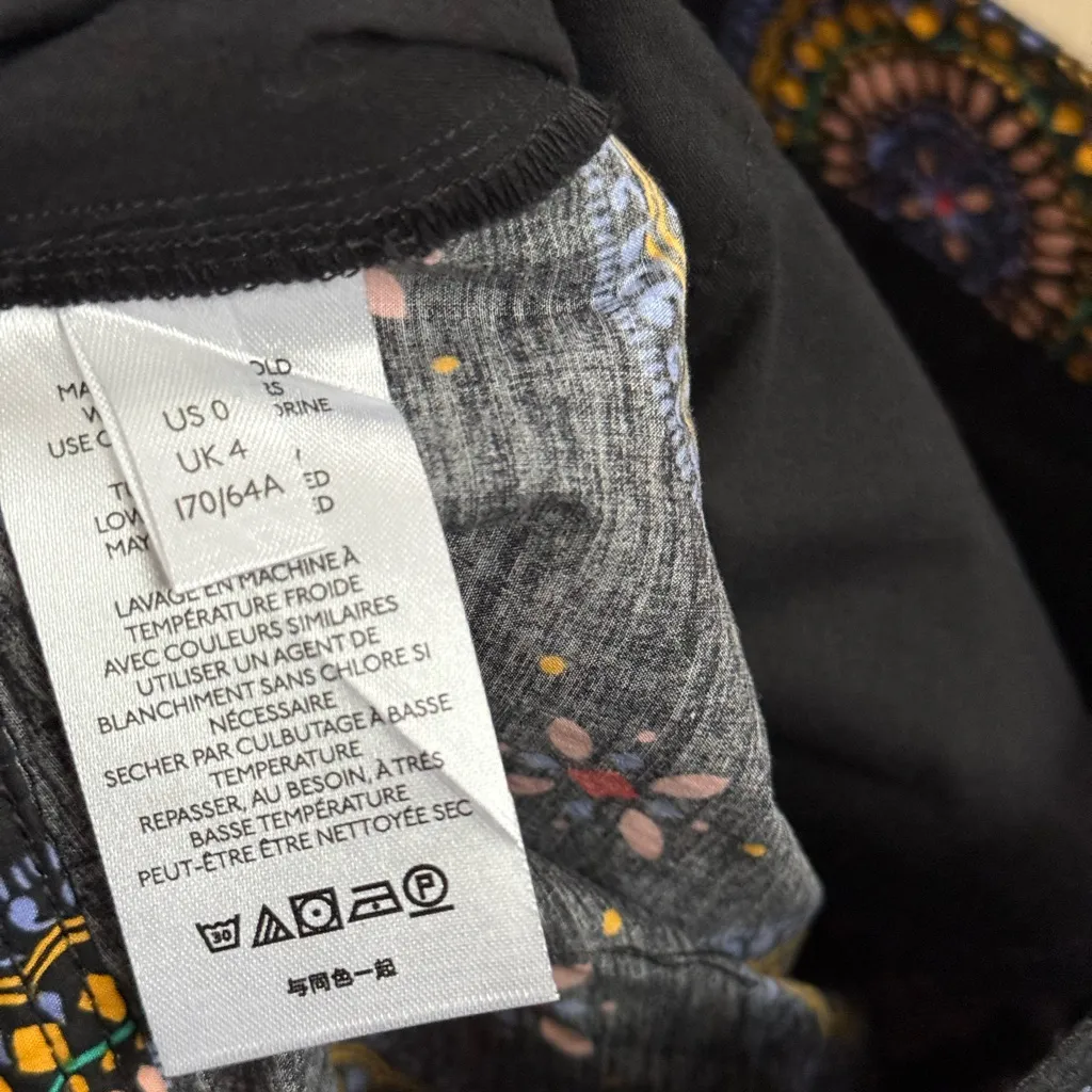 Anthropologie Maeve Medallion Motif Cotton Printed High Rise Shorts | US 0 - Image 6